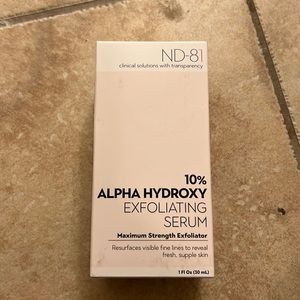 Alpha hydroxy exfoliating serum